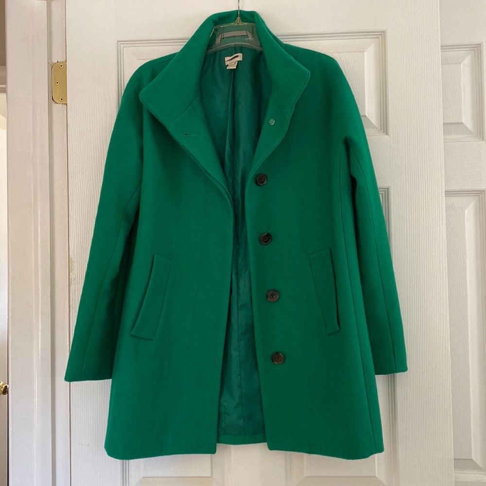 J. Crew Emerald Green Pea Coat